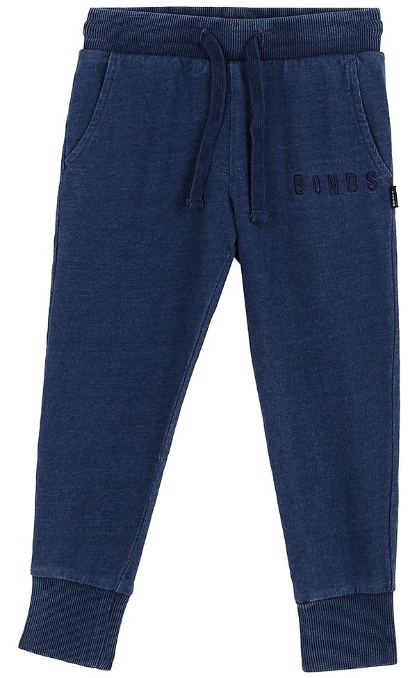 Bonds Kids Denim Trackie in Mid Blue Chambray Size: