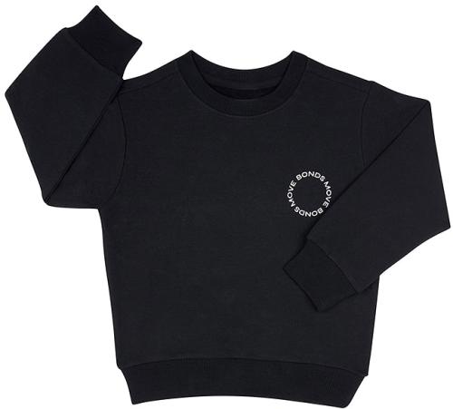 Bonds Kids Move Fleece Pullover in Nu Black Size: