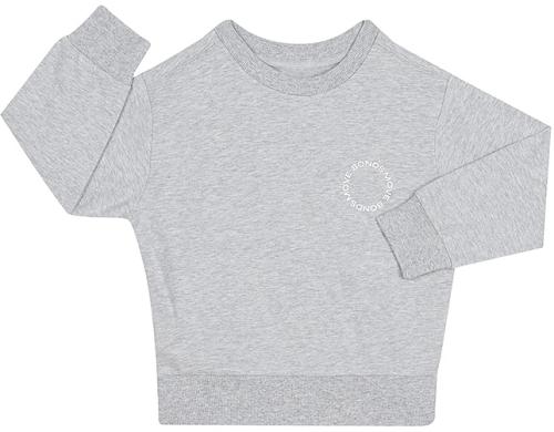Bonds Kids Move Terry Pullover in New Grey Marle Size: