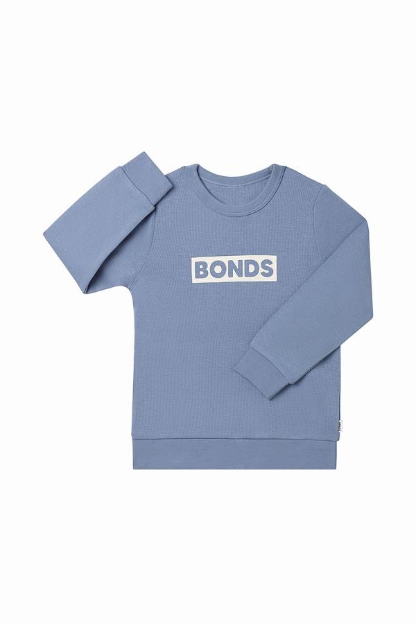 Bonds Kids Tech Sweats Pullover in Mountain Blue Size: