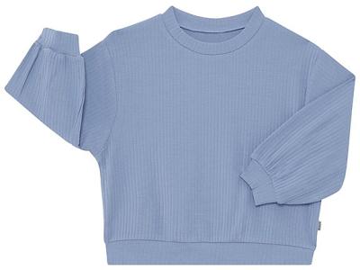 Bonds Kids Wide Rib Pullover in Blue Mylar Size: