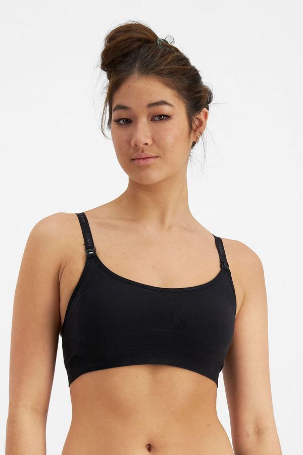 Bonds Maternity Wirefree Crop in Black Size: