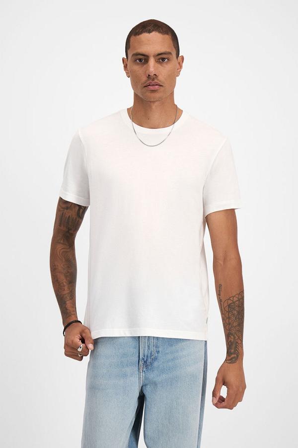 Bonds Men's Cotton Icons Crew Neck Tee in Nu White Size: