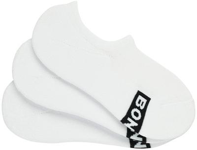 Bonds Mens Cotton Logo Sneaker 3 Pack in White Size: