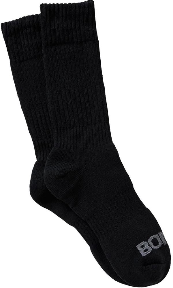 Bonds Mens Cotton Work Sock 2 Pack in Black Size: