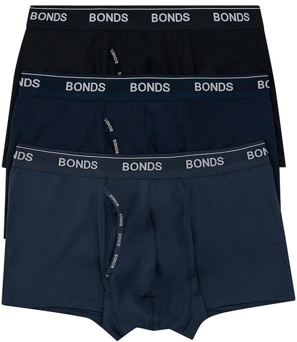 Bonds Men's Microfibre Guyfront Trunk 3 Pack Size: