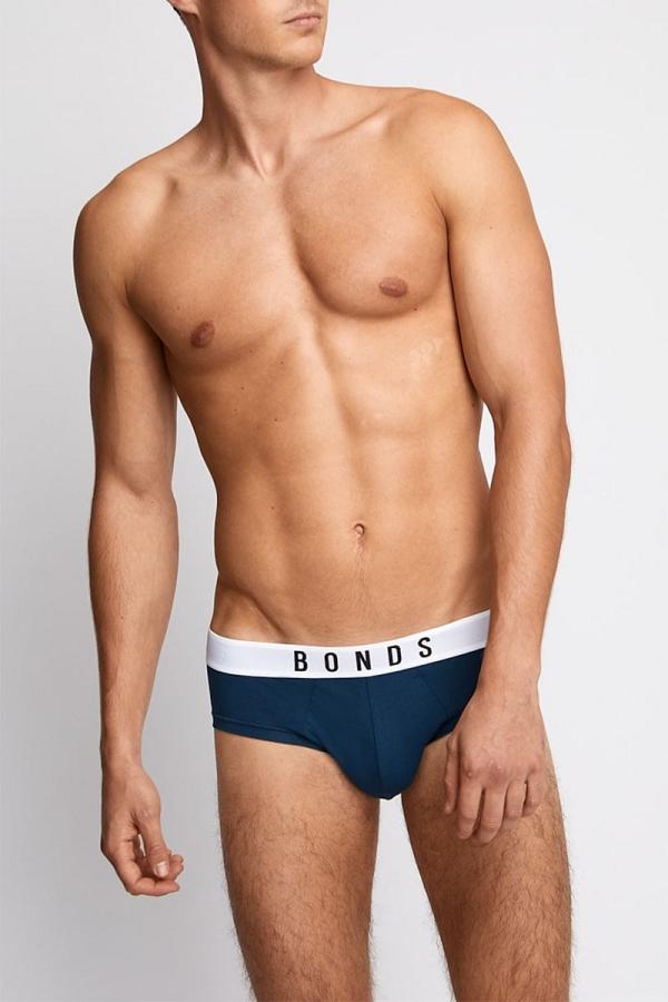 Bonds Men's Originals Cotton Brief in Seal Rocks Size: