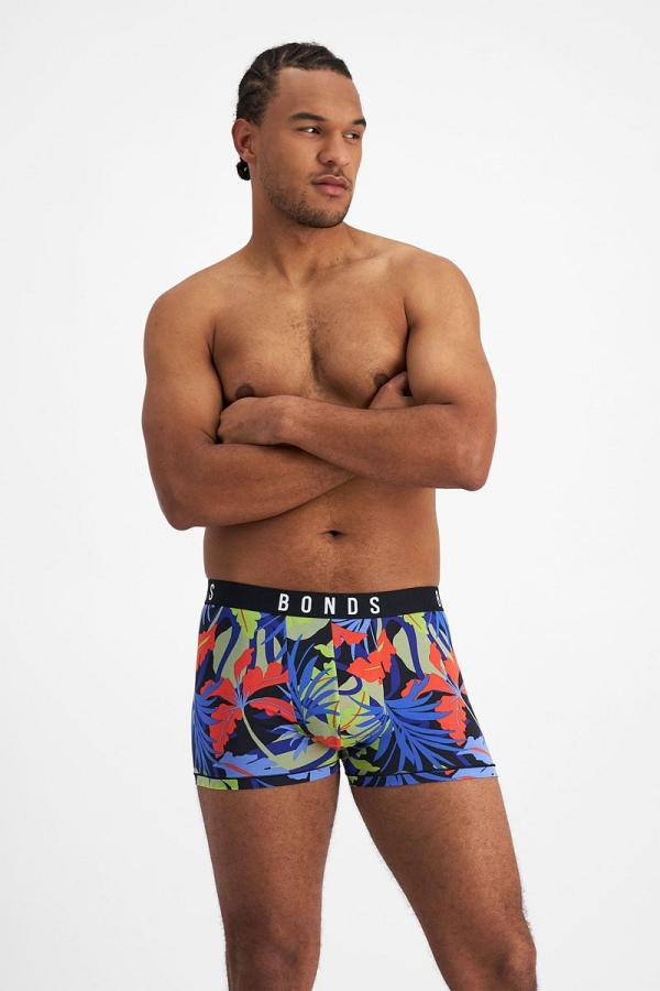 Bonds Men's Originals Cotton Trunk in Summer Nostalgia Size: