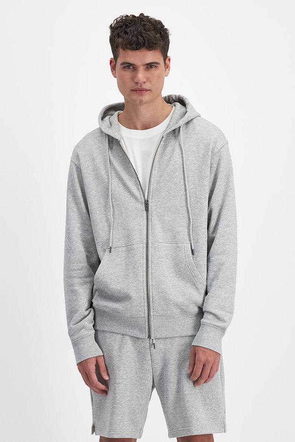 Bonds Men's Originals Cotton Zip Hoodie in Original Grey Marle Size: 2XL, Aussie Cotton