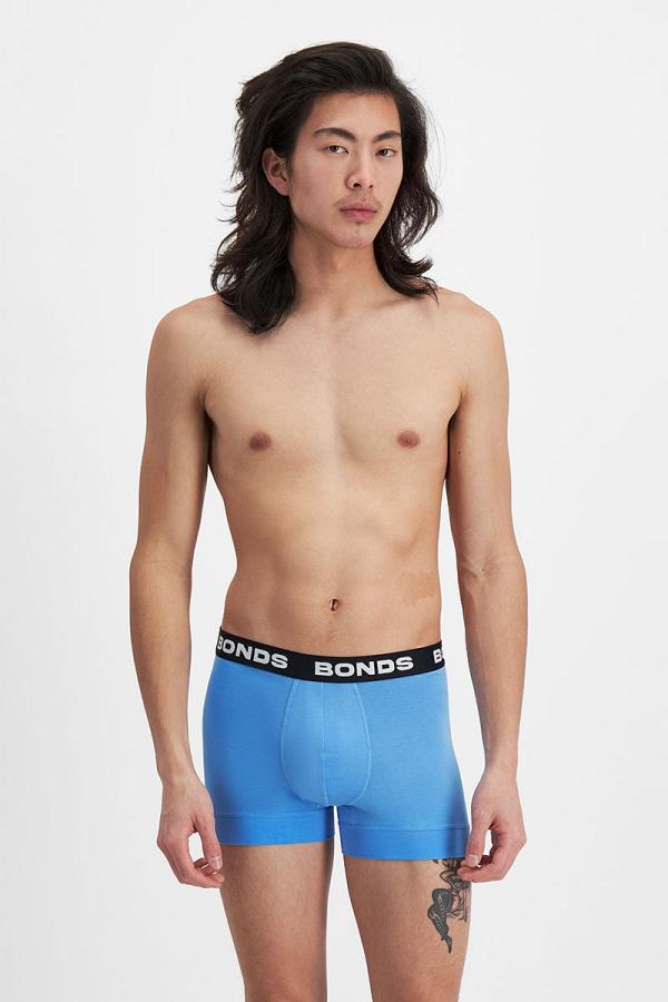 Bonds Men's Total Package Trunk in Active Blue Size: Large, Viscose