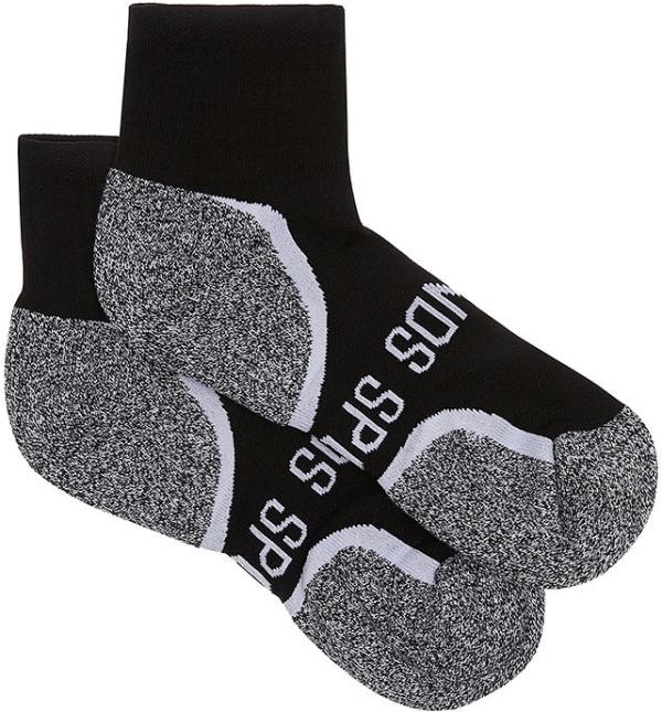 Bonds Mens Ultimate Comfort Quarter Crew Socks 2 Pack in Black Size: