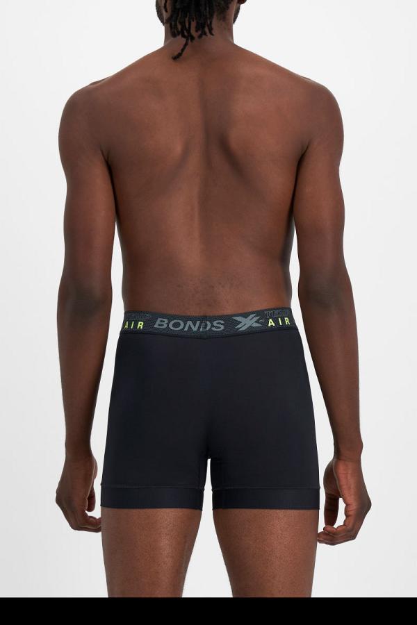 Bonds Men's X-Temp Air Trunk in Nu Black Size: