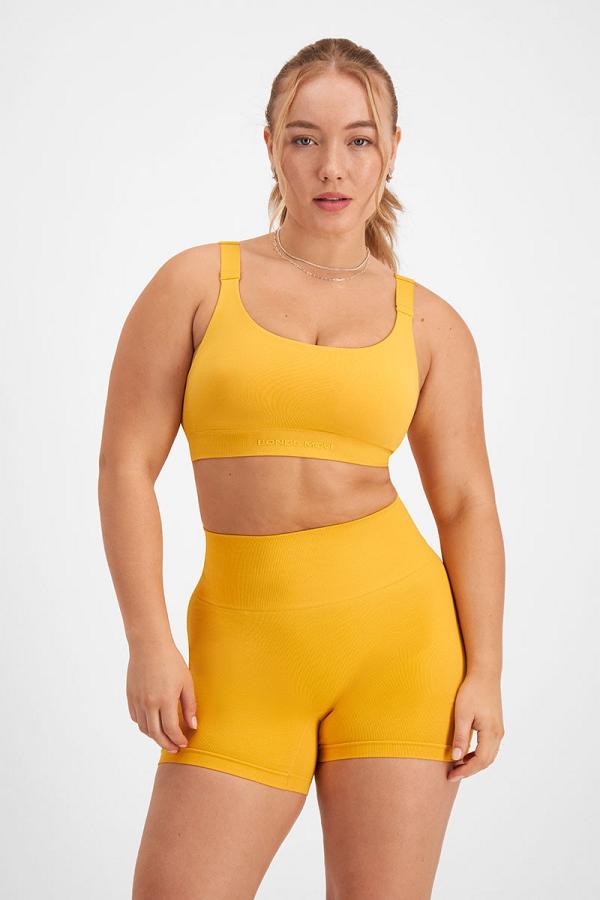 Bonds Move Seamless Bralette in Thats Gold Size: