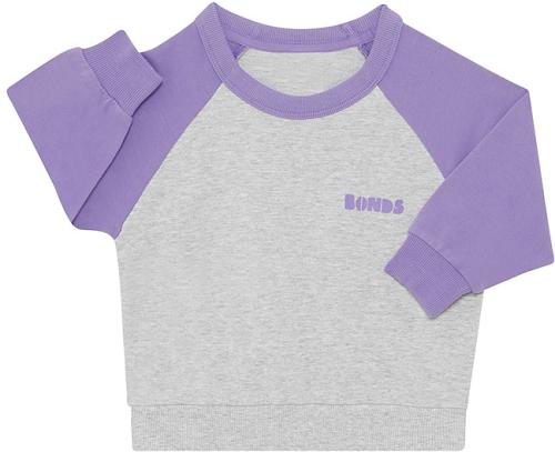 Bonds Soft Threads Pullover in Lilac Fluff/New Gray Marle Size: