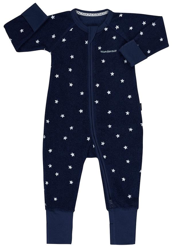 Bonds Toddler Poodlette Zip Cotton Wondersuit in Star Shine Black Sea Size: