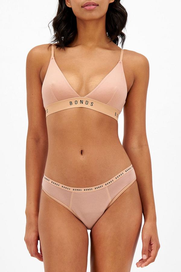 Bonds Women's Bloody Comfy Period Bikini Heavy in Blush Latte Size: