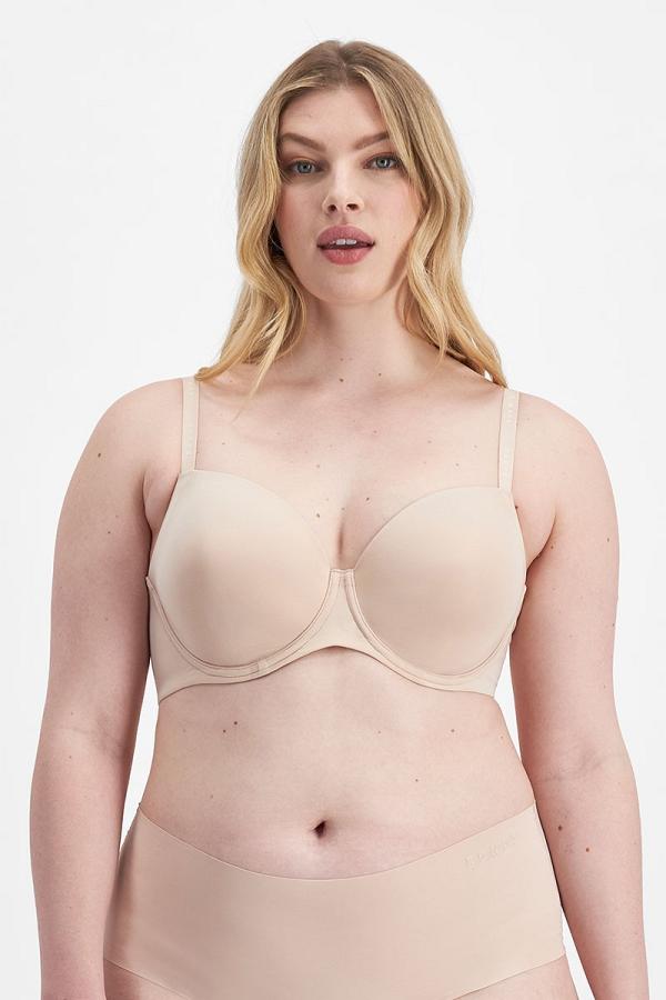 Bonds Women's Invisi Full Busted T-Shirt Bra in Base Blush Size: