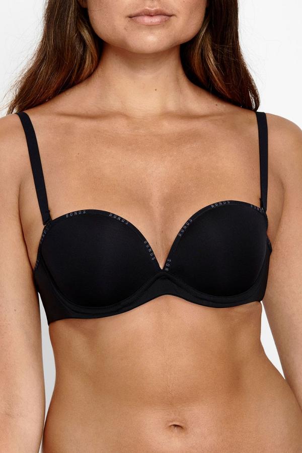 Bonds Women's Invisi Strapless Bra in Black Size: