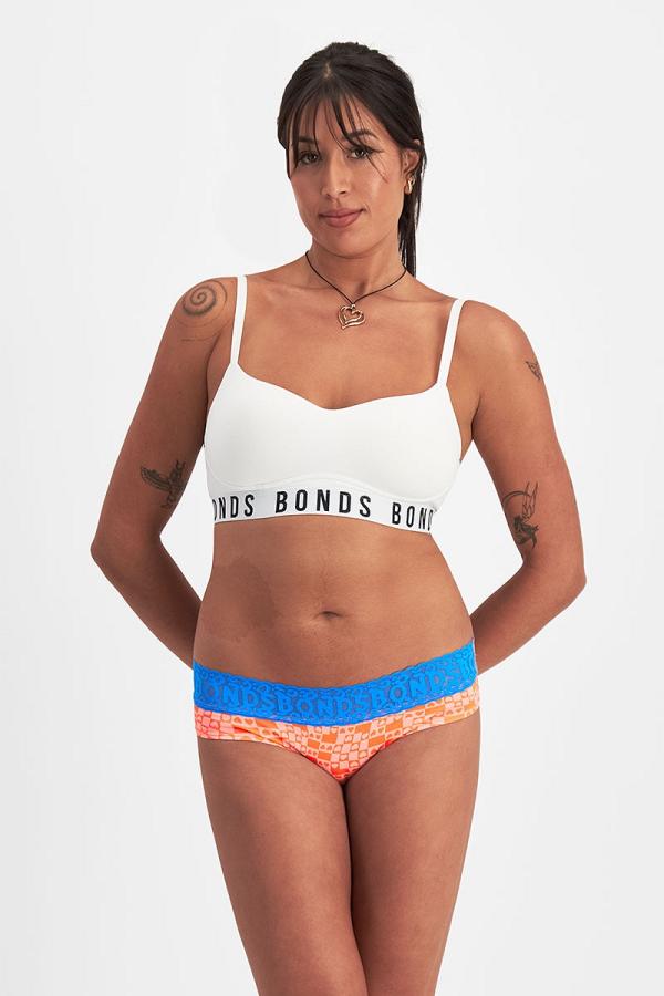 Bonds Women's Match Cotton Its Bikini in Love Squared Size: