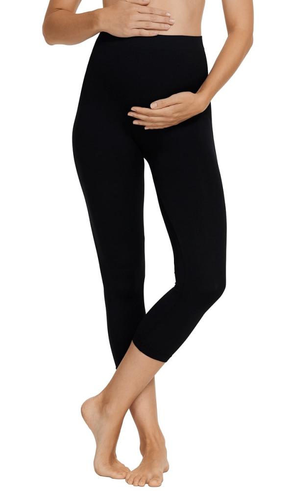 Bonds Women's Maternity Cropped Legging in Black Size: