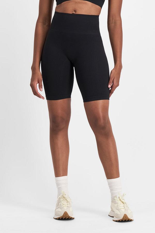 Bonds Women's Move Seamless Bike Short in Black Size: XS, Moisture-Wicking