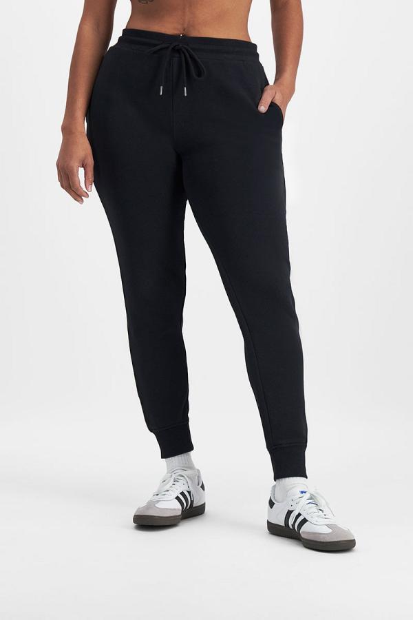 Bonds Women's Originals Cotton Skinny Trackie in Nu Black Size: Medium, Aussie Cotton