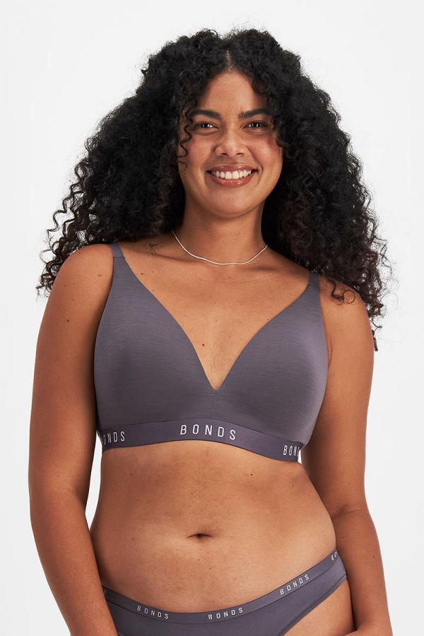 Bonds Women's Originals Wirefree Tee Bra in Gloaming Size: