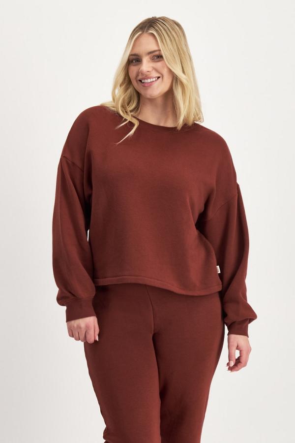 Bonds Women's Sleep Terry Pullover in Sumac Size: