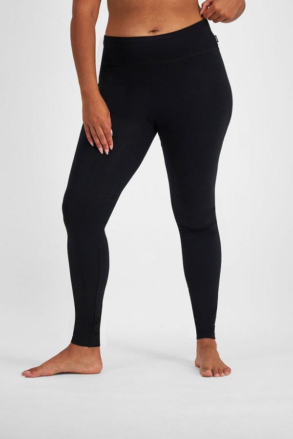 Bonds Women's Sleep Viscose Bamboo Blend Legging in Nu Black Size: Large, Moisture-Wicking