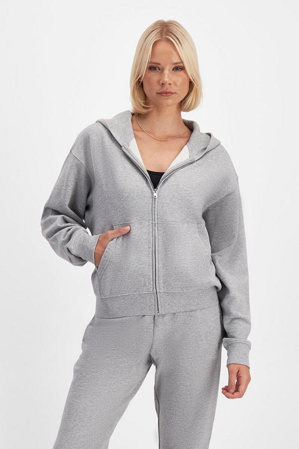 Bonds Women's Sweats Cotton Zip Hoodie in Electric Marle Size: