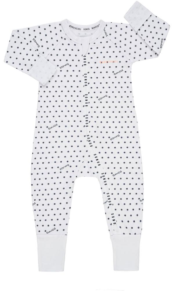 Bonds Wondercool Zip Wondersuit in Sunshine Baby White Size: