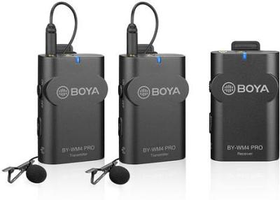Boya BY-WM4 Pro-K2 Wireless Microphone System, 1 Receiver, 2