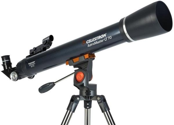 Celestron AstroMaster LT 70AZ inc Smartphone Adapter & Moon Filter Refractor Telescope