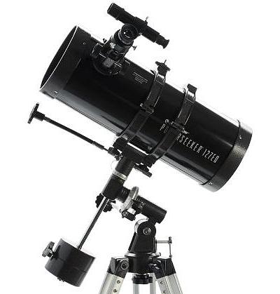 Celestron Powerseeker 127EQ-MD Newtonian With Phone Adapter, Motor & Moon Filter