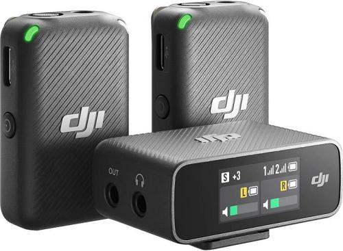 DJI Mic 2-Person Wireless Microphone System (2.4 GHz) for Camera &