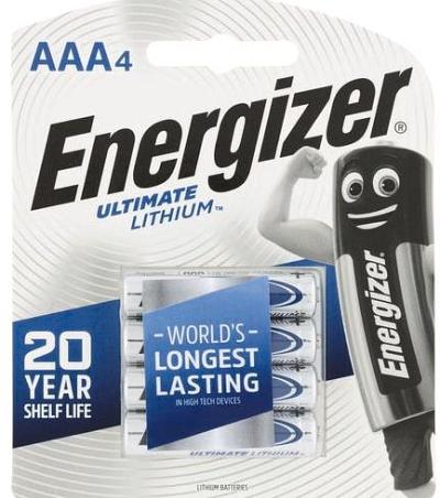 Energizer Ultimate Lithium AAA Battery - 4 Pack