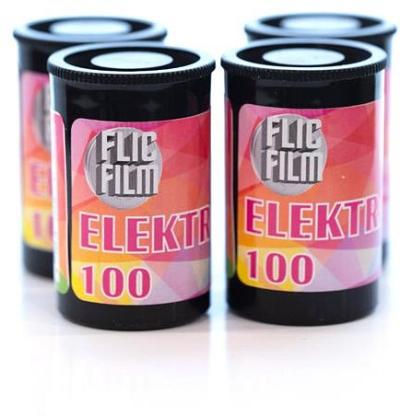 Flic Film Elektra 100 ISO 35mm 36 Exposure Colour Negative Flm - 4 Pk