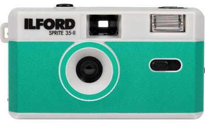 Ilford Sprite 35-II Reusable Camera - Silver & Teal