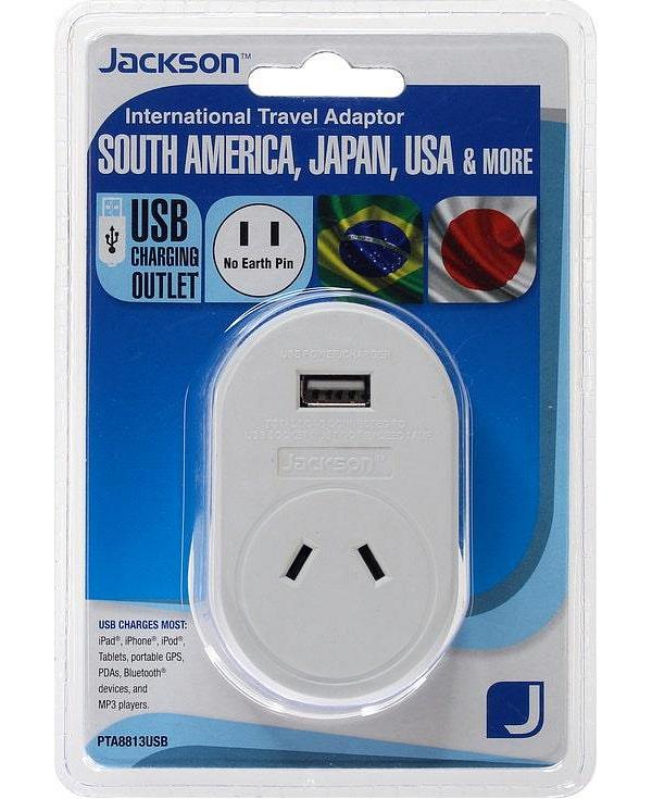 Jackson Outbound USB Travel Adaptor - Japan/USA