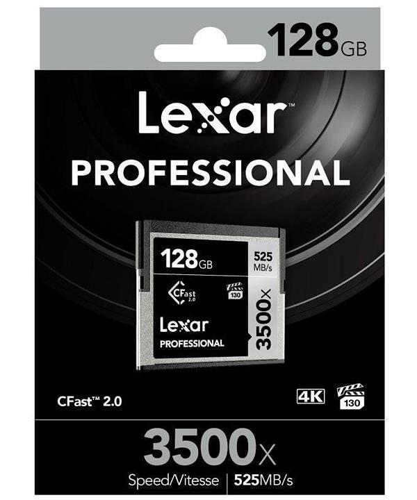 Lexar Professional 3500x CFast 2.0 128GB - 525MB/s Memory Card