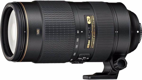 Nikon AF-S 80-400mm f/4.5-5.6G ED VR Telephoto Lens w/ Lens Hood