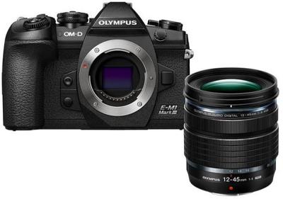 Olympus OM-D E-M1 Mark III Black Body w/12-45mm f/4 Pro Lens Compact System Camera