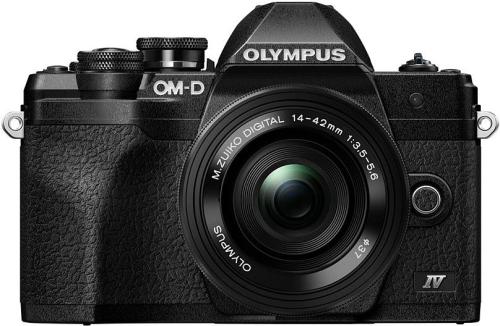 Olympus OM-D E-M10 Mark IV Black Body w/14-42mm EZ Lens Compact System Camera