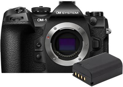 OM SYSTEM OM-1 Mark II Black Body Only w/Promaster BLX-1 Battery Bonus CS Camera