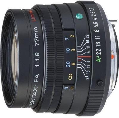 Pentax FA 77mm f/1.8 Black Telephoto Lens - Limited Edition