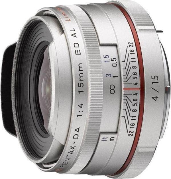 Pentax HD DA 15mm f/4 Silver ED AL Limited Wide Angle Lens