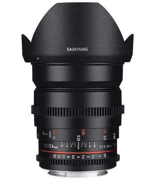 Samyang 24mm T1.5 VDSLR UMC II Nikon Full Frame Lens