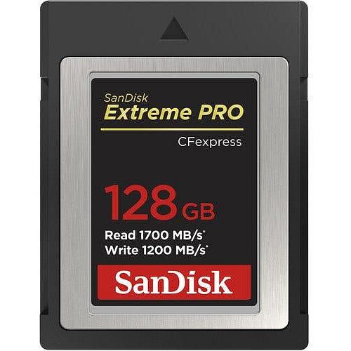 SanDisk Extreme Pro CFexpress 128GB Type B Memory Card 1700MB/s read / 1200MB/s write