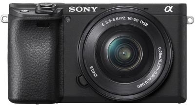 Sony Alpha A6400 w/16-50mm f/3.5-5.6 Lens - Black Compact System Camera