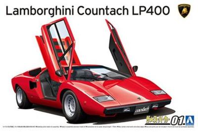 Aoshima Model Kit 1:24 Lamborghini Countach LP400 74